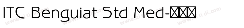 ITC Benguiat Std Med字体转换